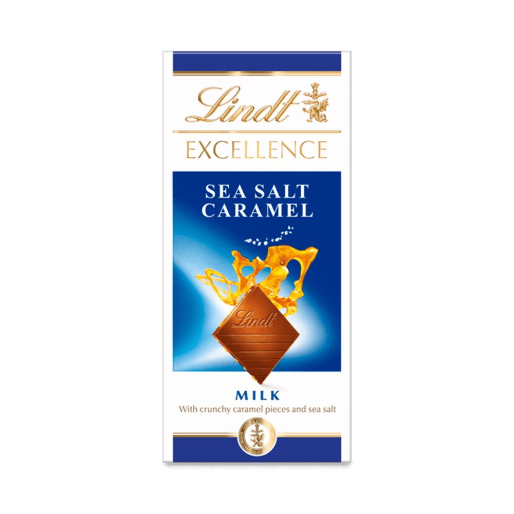 Lindt EXCELLENCE Milk Sea Salt & Caramel Bar 100g
